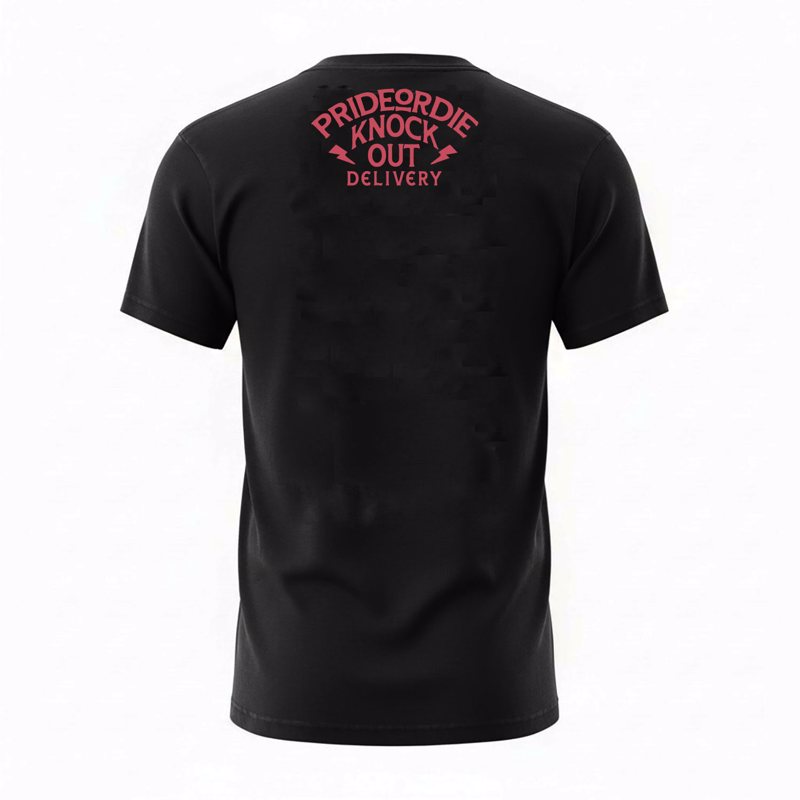 PRiDEorDiE Knockout Delivery T-Shirt - black